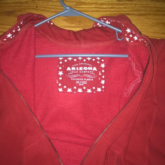 Red zip up jacket - Picture 2 of 3